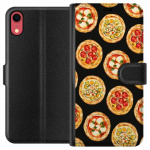 Tegnebogsetui til Apple iPhone XR med Pizza motiv