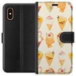 Tegnebogsetui til Apple iPhone XS Max med Glasagtigt motiv