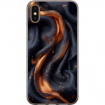 Mobilcover til Apple iPhone XS Max med Brandigt silke motiv