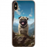 Mobilcover til Apple iPhone XS Max med Glad Hund motiv