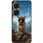 Mobilcover til Asus Zenfone 9 med Glad Hund motiv