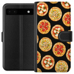 Tegnebogsetui til Google Pixel 6a med Pizza motiv