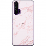 Mobilcover til Honor 20 Pro med Rosa Hjerte motiv