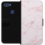 Tegnebogsetui til Huawei P smart med Rosa Hjerte motiv