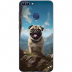 Mobilcover til Huawei P smart med Glad Hund motiv