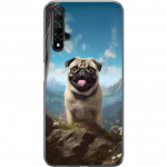 Mobilcover til Huawei nova 5T med Glad Hund motiv