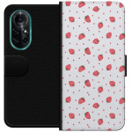 Tegnebogsetui til Huawei nova 8 Pro med Jordbær motiv