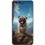 Mobilcover til Huawei P10 med Glad Hund motiv