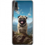 Mobilcover til Huawei P20 med Glad Hund motiv