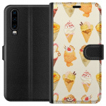 Tegnebogsetui til Huawei P30 med Glasagtigt motiv