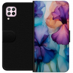 Tegnebogsetui til Huawei P40 lite med Magiske blomster motiv