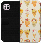 Tegnebogsetui til Huawei P40 lite med Glasagtigt motiv