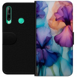 Tegnebogsetui til Huawei P40 lite E med Magiske blomster motiv