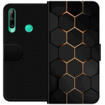 Tegnebogsetui til Huawei P40 lite E med Luksuriøst Mønster motiv