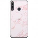 Mobilcover til Huawei P40 lite E med Rosa Hjerte motiv