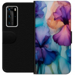 Tegnebogsetui til Huawei P40 Pro med Magiske blomster motiv