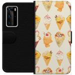 Tegnebogsetui til Huawei P40 Pro med Glasagtigt motiv