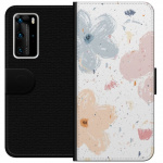 Tegnebogsetui til Huawei P40 Pro med Blomster motiv