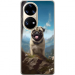 Mobilcover til Huawei P50 Pro med Glad Hund motiv