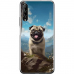 Mobilcover til Huawei P smart Pro 2019 med Glad Hund motiv