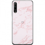 Mobilcover til Huawei P smart Pro 2019 med Rosa Hjerte motiv