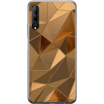 Mobilcover til Huawei P smart Pro 2019 med 3D Guld motiv
