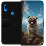 Tegnebogsetui til Huawei P Smart Z med Glad Hund motiv