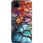 Mobilcover til Huawei Y5p med Metallict mønster motiv