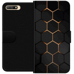 Tegnebogsetui til Huawei Y6 (2018) med Luksuriøst Mønster motiv