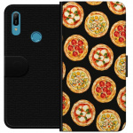 Tegnebogsetui til Huawei Y6 (2019) med Pizza motiv