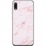 Mobilcover til Huawei Y6 Pro (2019) med Rosa Hjerte motiv