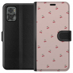 Tegnebogsetui til Motorola Moto E22i med Kirsebær motiv