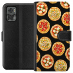 Tegnebogsetui til Motorola Moto E22i med Pizza motiv