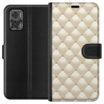 Tegnebogsetui til Motorola Moto E22i med Guldglans motiv