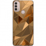 Mobilcover til Motorola Moto E40 med 3D Guld motiv