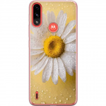 Mobilcover til Motorola Moto E7 Power med Porcelænsblomst motiv