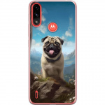 Mobilcover til Motorola Moto E7 Power med Glad Hund motiv