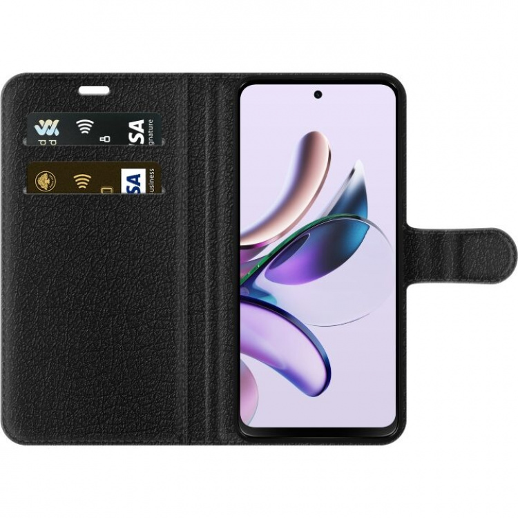 Tegnebogsetui til Motorola Moto G13 med Brandigt silke motiv