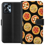Tegnebogsetui til Motorola Moto G13 med Pizza motiv
