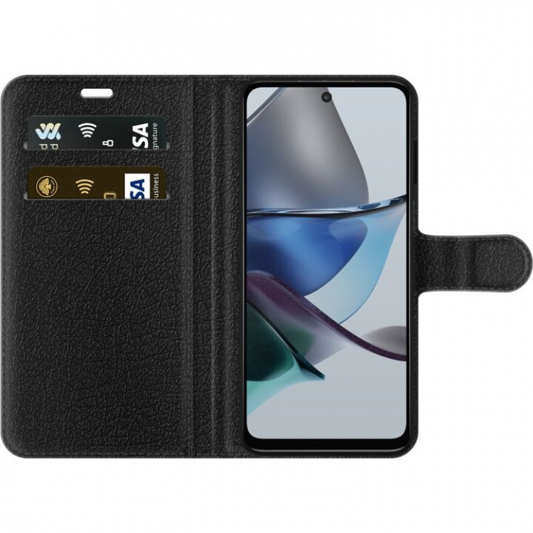 Tegnebogsetui til Motorola Moto G23 med Kyllingedrumstick motiv