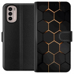Tegnebogsetui til Motorola Moto G31 med Luksuriøst Mønster motiv