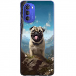 Mobilcover til Motorola Moto G51 5G med Glad Hund motiv