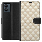 Tegnebogsetui til Motorola Moto G53 med Guldglans motiv