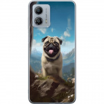 Mobilcover til Motorola Moto G53 med Glad Hund motiv