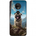 Mobilcover til Motorola Moto G7 med Glad Hund motiv