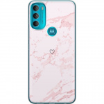Mobilcover til Motorola Moto G71 5G med Rosa Hjerte motiv