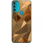 Mobilcover til Motorola Moto G71 5G med 3D Guld motiv
