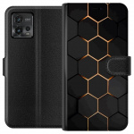 Tegnebogsetui til Motorola Moto G72 med Luksuriøst Mønster motiv