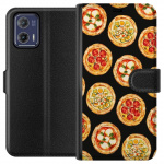 Tegnebogsetui til Motorola Moto G73 med Pizza motiv