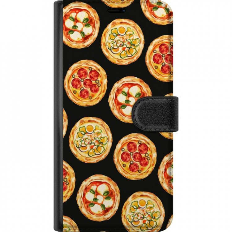 Tegnebogsetui til Motorola Moto G73 med Pizza motiv